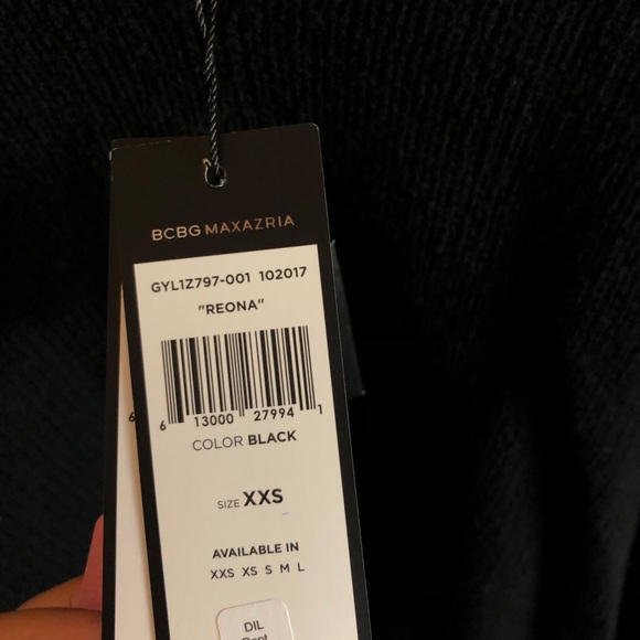 BcbgMaxazria black wool/cashmere reona sweater - Picture 6 of 7